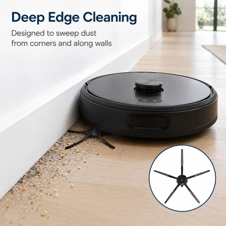 Replacement Accessories for Roborock P10 / P10 Pro Robot Vacuum Cleaner, Specification:Black Five Arm Side Brush - Image 6