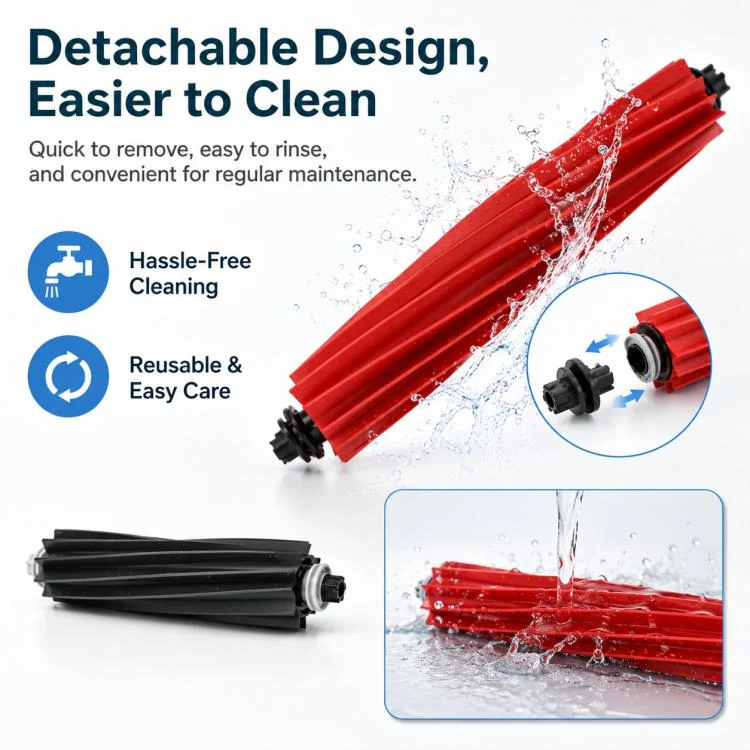 Replacement Accessories for Roborock P10S Pro / P10S Pro+ / V20 Robot Vacuum Cleaner, Specification:Dual Main Roller Brush - Image 3