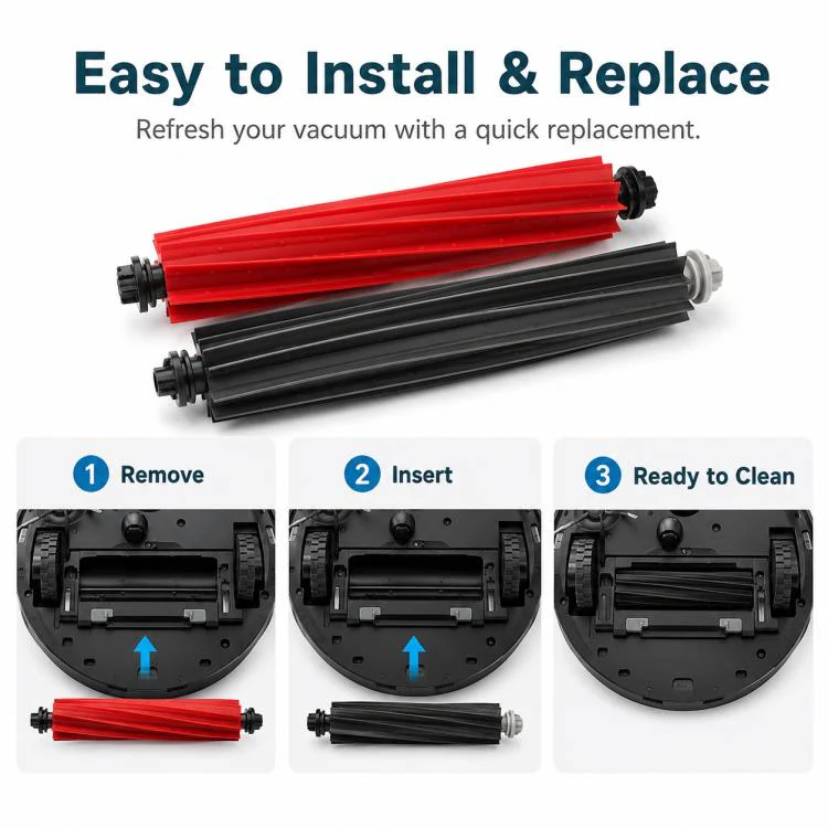 Replacement Accessories for Roborock P10S Pro / P10S Pro+ / V20 Robot Vacuum Cleaner, Specification:Dual Main Roller Brush - Image 7
