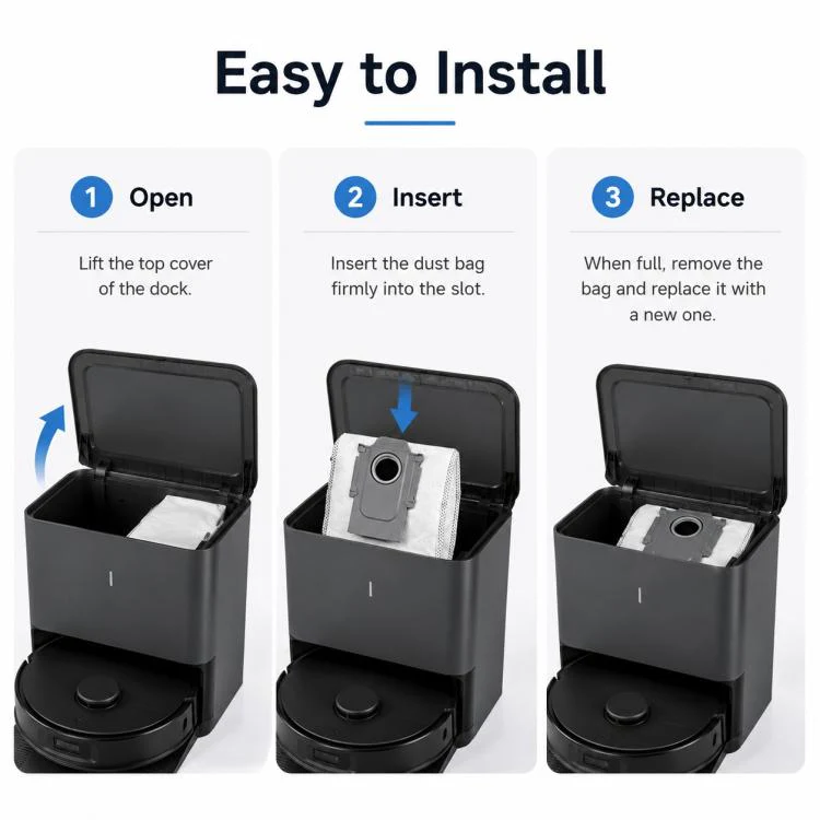 Replacement Accessories for Roborock Q5 Pro / Q5 Pro+ / Q8 Max / Q8 Max+ Robot Vacuum Cleaner, Specification:Activated Carbon Dust Bag - Image 6
