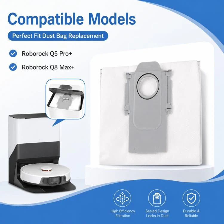 Replacement Accessories for Roborock Q5 Pro / Q5 Pro+ / Q8 Max / Q8 Max+ Robot Vacuum Cleaner, Specification:Dust Bag - Image 2
