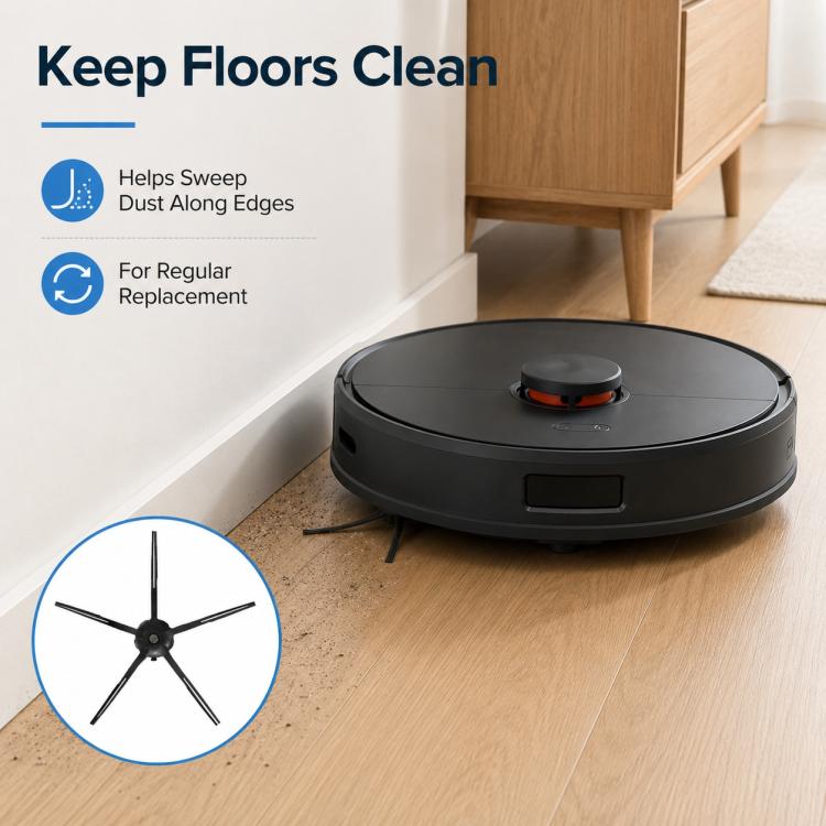 Replacement Accessories for Roborock Q5 Robot Vacuum Cleaner, Specification:Black Five Arm Side Brush - Image 8