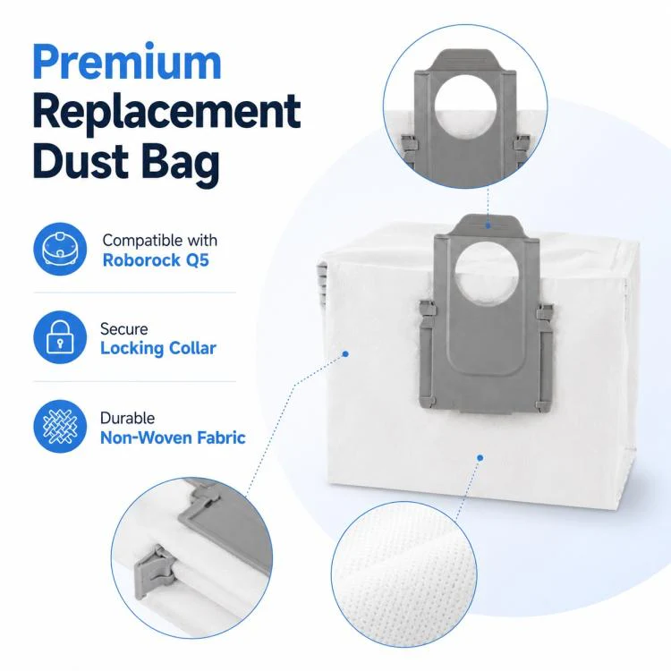Replacement Accessories for Roborock Q5 Robot Vacuum Cleaner, Specification:Dust Bag - Image 3