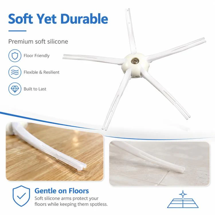 Replacement Accessories for Roborock Q7 Max+ / T8 Plus Robot Vacuum Cleaner, Specification:White Five Arm Side Brush - Image 6