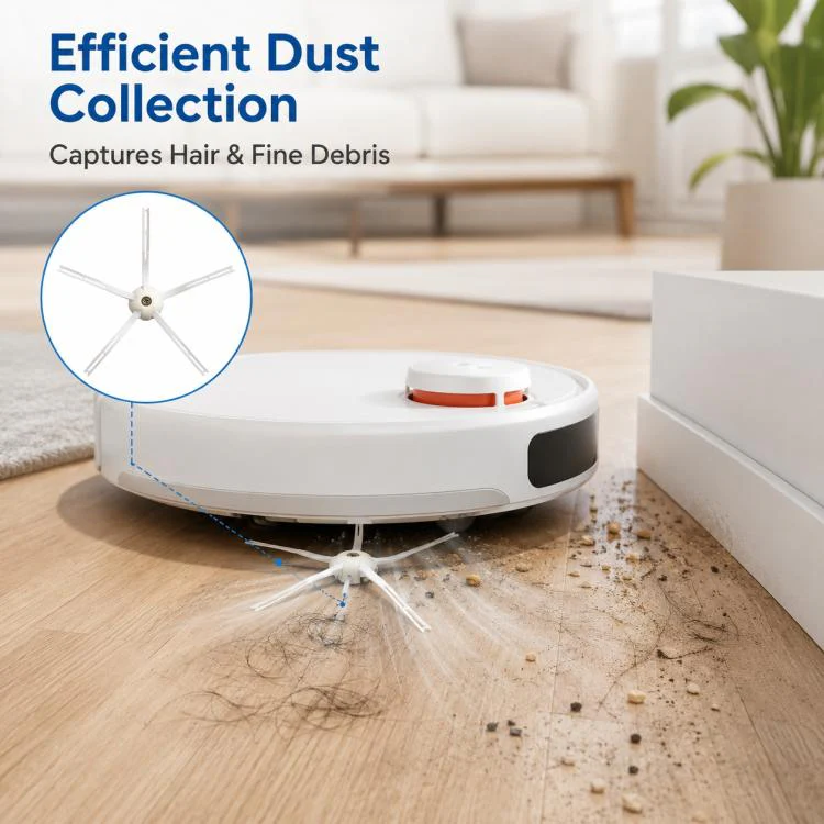Replacement Accessories for Roborock Q7 Max+ / T8 Plus Robot Vacuum Cleaner, Specification:White Five Arm Side Brush - Image 7