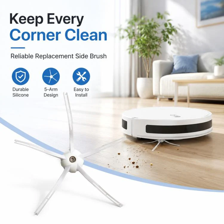 Replacement Accessories for Roborock Q7 Max+ / T8 Plus Robot Vacuum Cleaner, Specification:White Five Arm Side Brush - Image 8