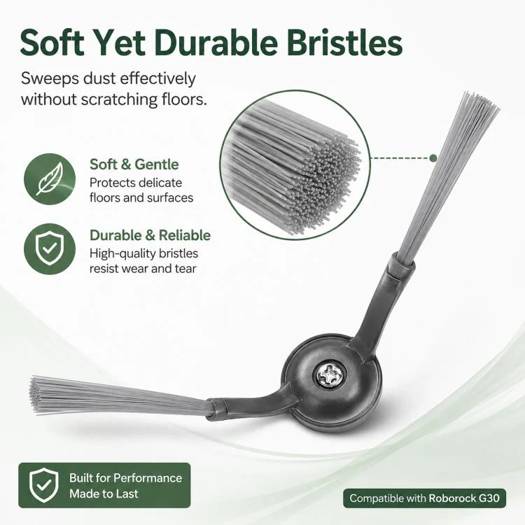 Replacement Accessories for Roborock Saros 10 / G30 Robot Vacuum Cleaner, Specification:Side Brush - Image 3