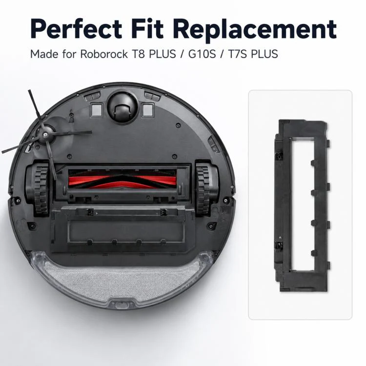 Replacement Accessories for Roborock T7S / G10S / S7 / S7 Max Robot Vacuum Mop, Specification:Black Main Brush Cover - Image 7