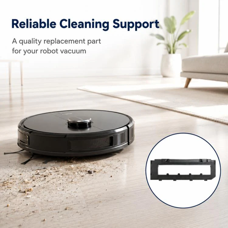 Replacement Accessories for Roborock T7S / G10S / S7 / S7 Max Robot Vacuum Mop, Specification:Black Main Brush Cover - Image 8