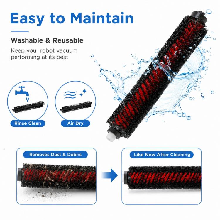 Replacement Accessories for Roborock T7S / G10S / S7 / S7 Max Robot Vacuum Mop, Specification:Cleaning Brush for G10 - Image 6