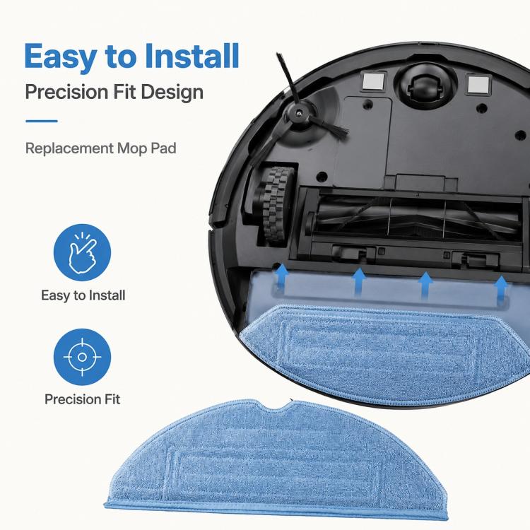 Replacement Accessories for Roborock T7S / G10S / S7 / S7 Max Robot Vacuum Mop, Specification:Disposable Mop Pad - Image 6