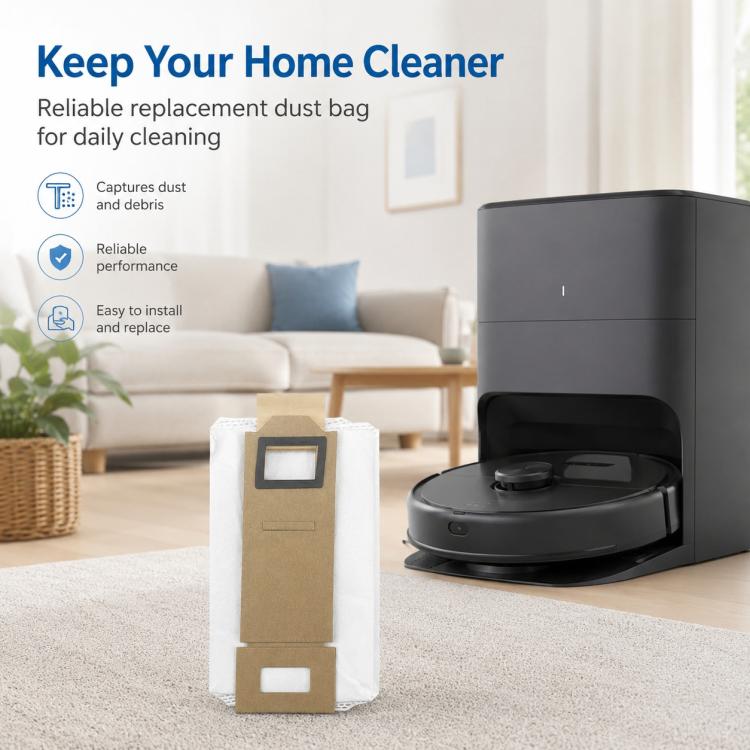 Replacement Accessories for Roborock T7S / G10S / S7 / S7 Max Robot Vacuum Mop, Specification:Dust Bag China Version - Image 8