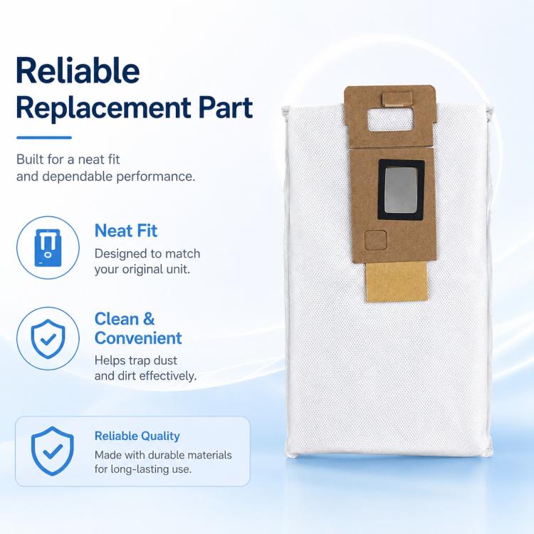 Replacement Accessories for Roborock T7S / G10S / S7 / S7 Max Robot Vacuum Mop, Specification:Dust Bag US Version - Image 4