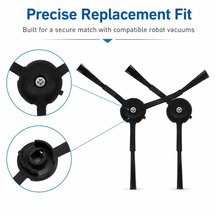 Replacement Accessories for Roborock T7S / G10S / S7 / S7 Max Robot Vacuum Mop, Specification:Two Black Side Brush - Image 6
