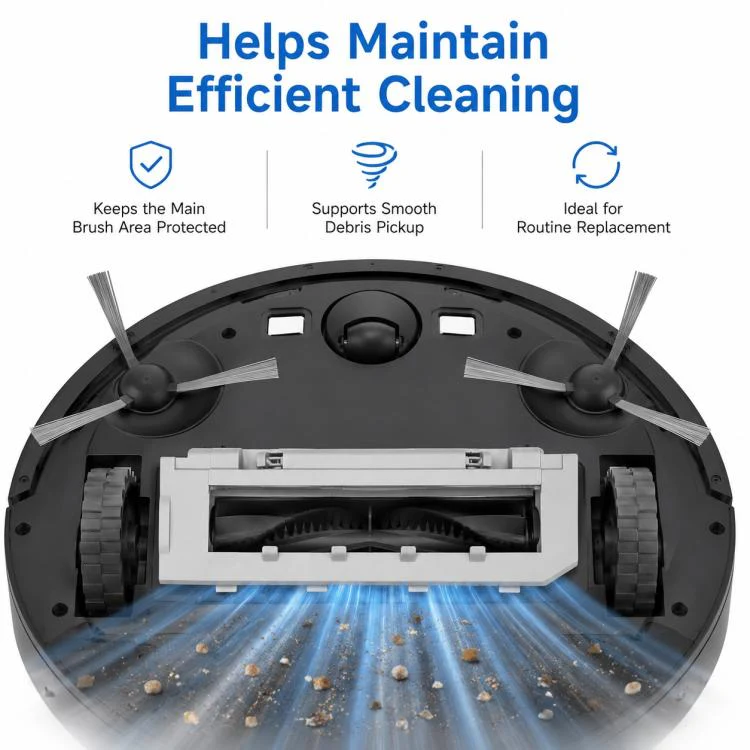 Replacement Accessories for Roborock T7S / G10S / S7 / S7 Max Robot Vacuum Mop, Specification:White Main Brush Cover - Image 7