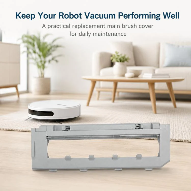 Replacement Accessories for Roborock T7S / G10S / S7 / S7 Max Robot Vacuum Mop, Specification:White Main Brush Cover - Image 8