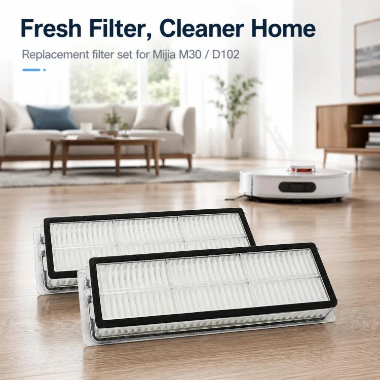 Replacement Accessories for Xiaomi Mijia M30 Robot Vacuum Cleaner, Specification:Dual Filter - Image 8