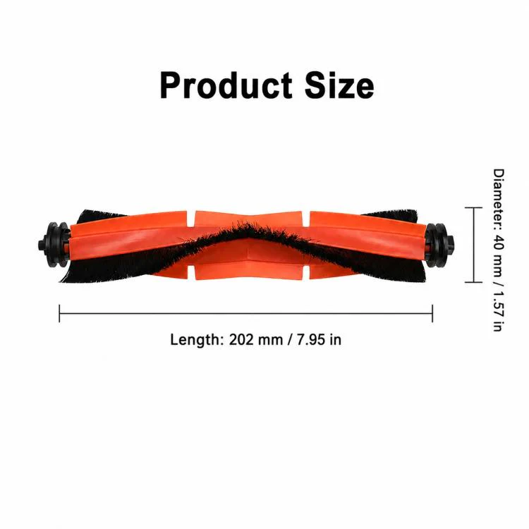 Replacement Accessories for Xiaomi Mijia M30 Robot Vacuum Cleaner, Specification:Main Brush - Image 2