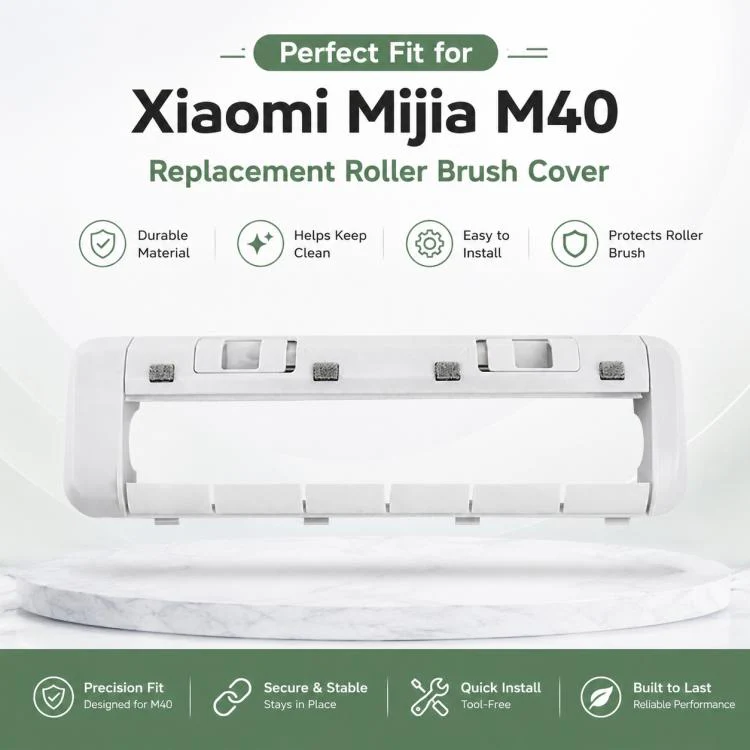 Replacement Accessories for Xiaomi Mijia M40 Robot Vacuum Cleaner, Specification:Rubber Brush Cover - Image 2