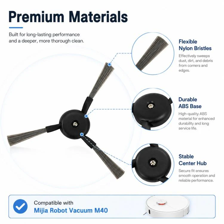 Replacement Accessories for Xiaomi Mijia M40 Robot Vacuum Cleaner, Specification:Side Brush - Image 3