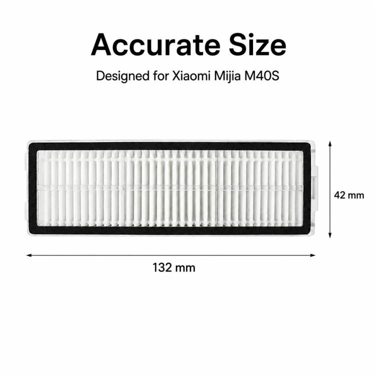 Replacement Accessories for Xiaomi Mijia M40 S Robot Vacuum Cleaner, Specification:Dual Filter - Image 2