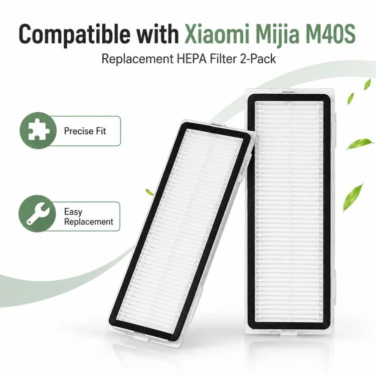 Replacement Accessories for Xiaomi Mijia M40 S Robot Vacuum Cleaner, Specification:Dual Filter - Image 3