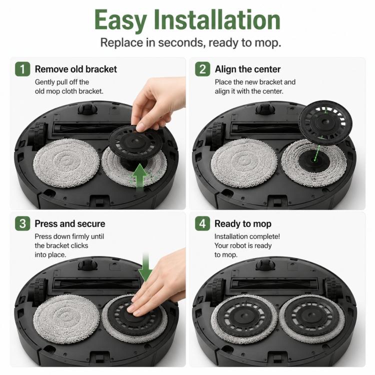 Replacement Accessories for Xiaomi Mijia M40 S Robot Vacuum Cleaner, Specification:Mop Pad Holder - Image 7