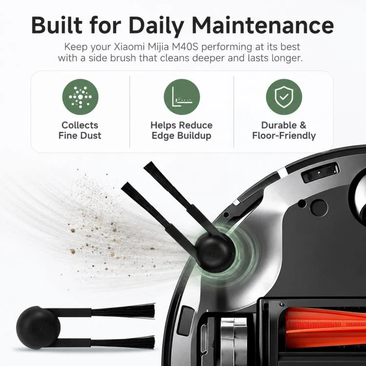 Replacement Accessories for Xiaomi Mijia M40 S Robot Vacuum Cleaner, Specification:Side Brush - Image 6