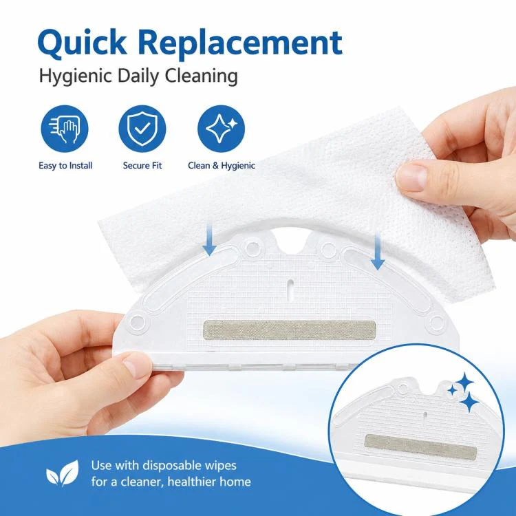 Replacement Accessories for Xiaomi Mijia Robot Vacuum 1S / Roborock S50 / T4 / T6 / T7, Specification:Disposable Mop Pad Holder - Image 5