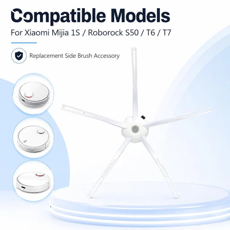 Replacement Accessories for Xiaomi Mijia Robot Vacuum 1S / Roborock S50 / T4 / T6 / T7, Specification:White Five Star Side Brush - Image 2