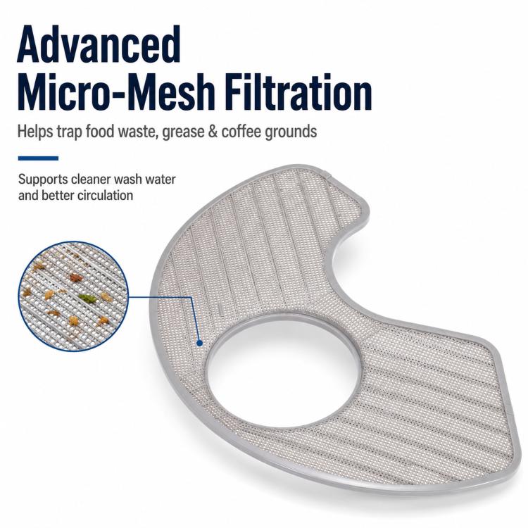 Replacement Dishwasher Filter Compatible With Whirlpool & KitchenAid Replaces W10463906 / WPW10195360 - Image 2