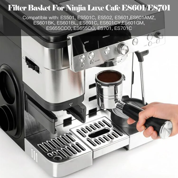Replacement Filter Basket For Ninja Luxe Cafe ES601 ES655 ES701 Espresso Basket, Spec: Double Cup - Image 3