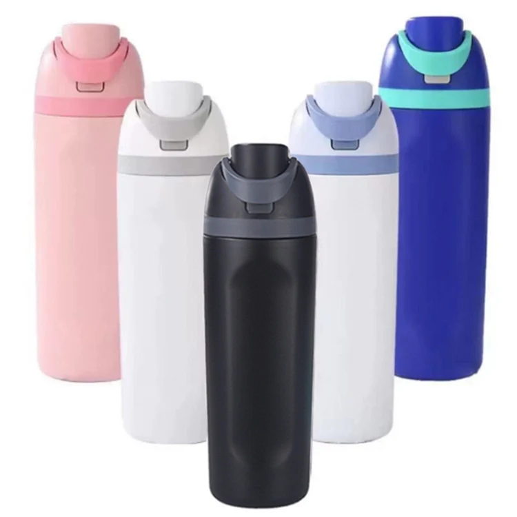 Replacement Lid for Owala Freesi Cup No Leakage One Button Open With Carry Loop(Black) - Image 4
