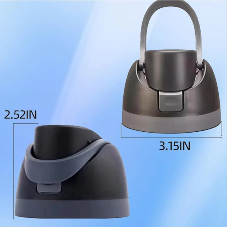 Replacement Lid for Owala Freesi Cup No Leakage One Button Open With Carry Loop(Blue) - Image 7