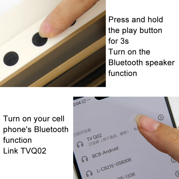 Retro Small TV Desktop Cell Phone Holder With Bluetooth Speaker Player(Brown) - Image 5
