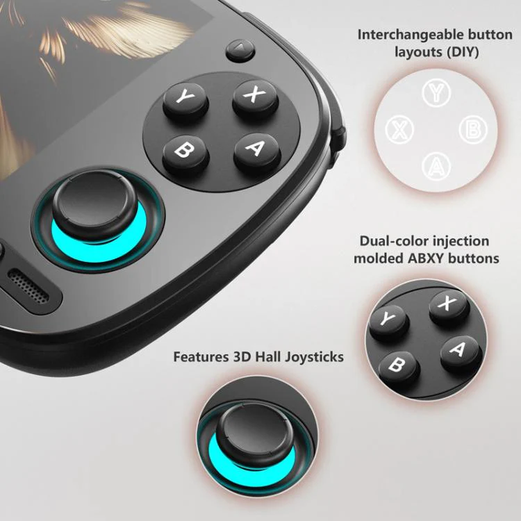 Retroid Pocket RP5 5.5 Inch OLED Touch Screen Handheld Game Console, Size: With 512G TF Card(White) - Image 9