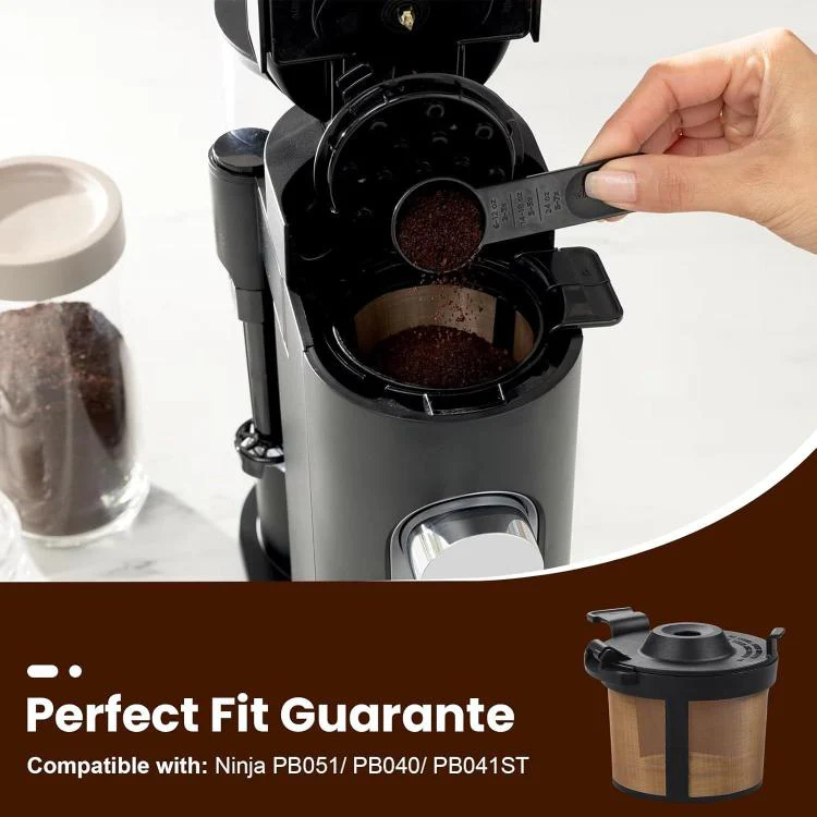 Reusable Stainless Steel Coffee Filter for Ninja PB051 PB040 PB041ST Coffee Makers Replacement Mesh Filter - Image 2