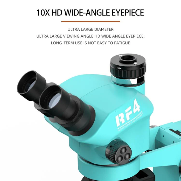 RF4 RF-7050TV Trinocular Microscope 7X-50X Continuous Zoom Synchronous Focusing Phone Repair Microscope - Image 6