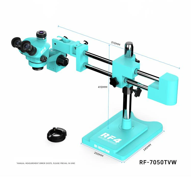 RF4 RF-7050TVW High-definition Binocular Stereo Continuous Zoom Industrial Microscope - Image 11