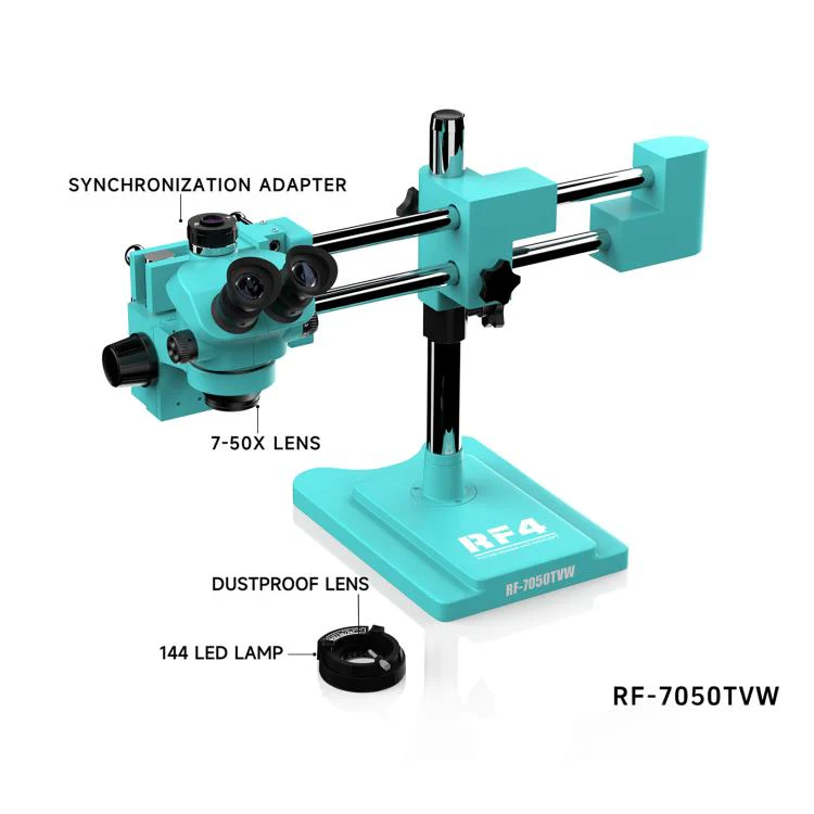 RF4 RF-7050TVW High-definition Binocular Stereo Continuous Zoom Industrial Microscope - Image 3