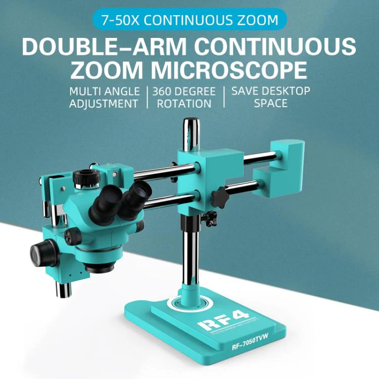 RF4 RF-7050TVW High-definition Binocular Stereo Continuous Zoom Industrial Microscope - Image 9