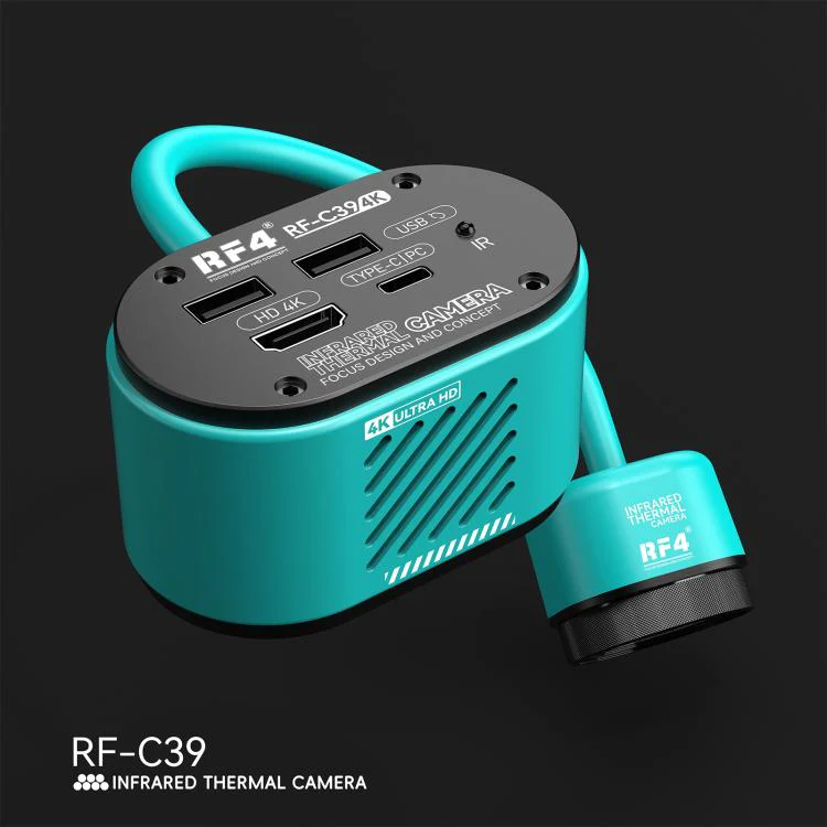RF4 RF-C39 2 in 1 4K Visible and Infrared Dual-Spectral Thermal Camera for PCB Fault Detector(Blue) - Image 7