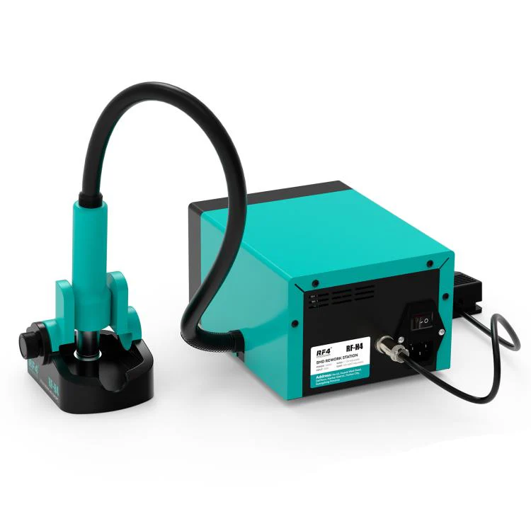 RF4 RF-H4 1200W 4 Memory Channels Hot Air Gun Digital Display Intelligent BGA Rework Station with Cold Air Pedal(US Plug) - Image 3