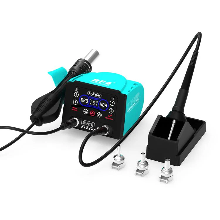 RF4 RF-H7 2 in 1 Digital Display Thermostatic Hot Air Gun Soldering Iron Station(US Plug)