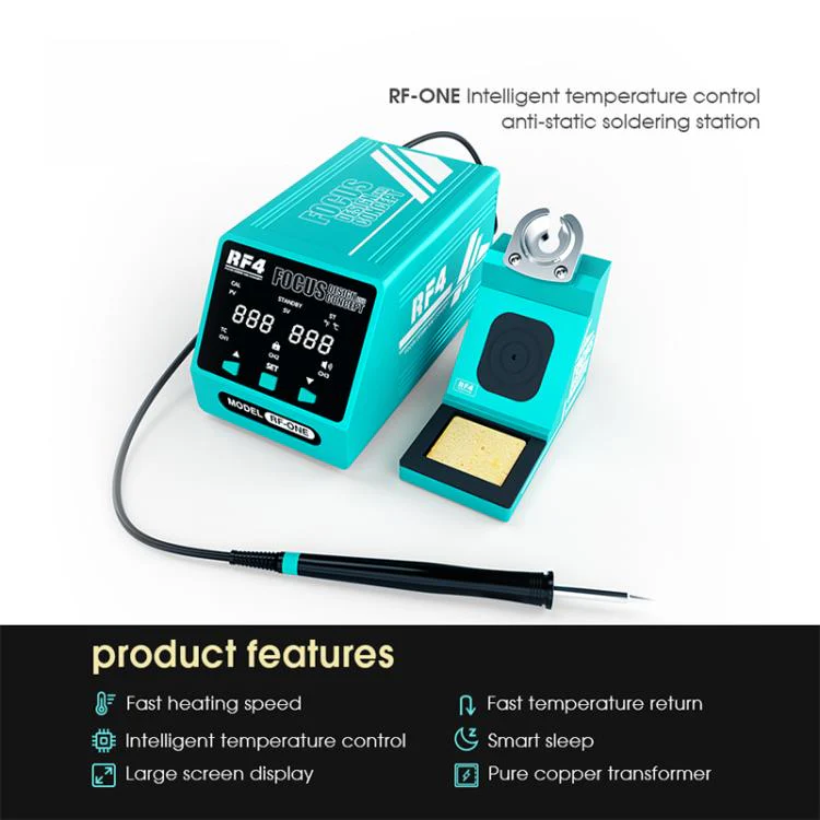 RF4 RF-ONE Intelligent Temperature Control Anti-static LED Digital Display Soldering Station(EU Plug) - Image 6