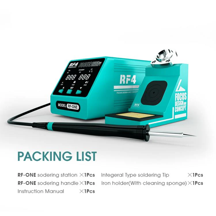 RF4 RF-ONE Intelligent Temperature Control Anti-static LED Digital Display Soldering Station(US Plug) - Image 3