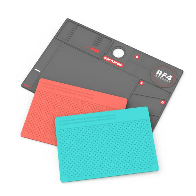 RF4 RF-PO2 High Temperature Anti-Slip Repair Silicone Pad(Grey + Red) - Image 2