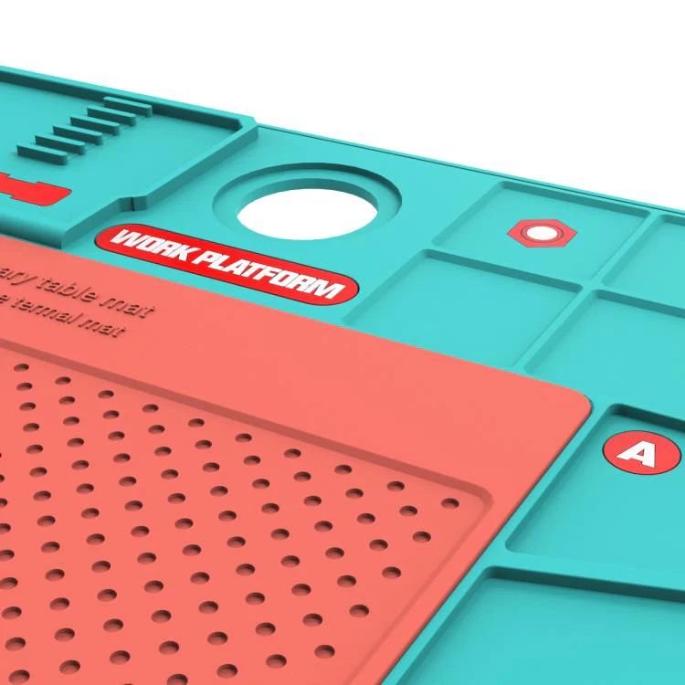 RF4 RF-PO2 High Temperature Anti-Slip Repair Silicone Pad(Grey + Red) - Image 7