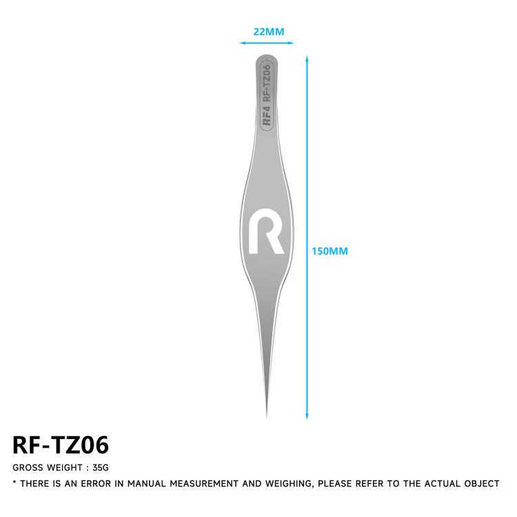 RF4 RF-TZ06 High-Precision Ultrafine Alloy Wide-Body Tweezers - Image 2