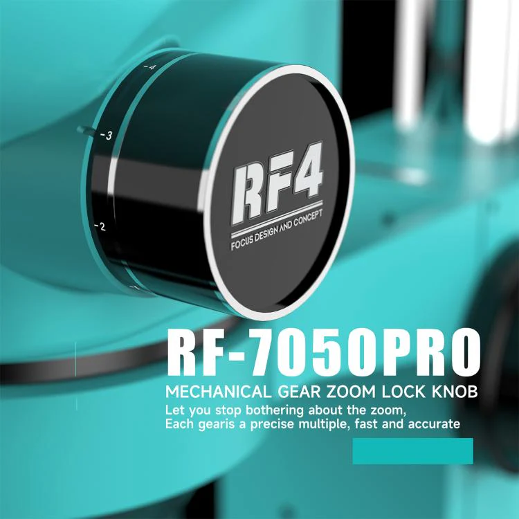 RF4 RF7050Pro 7-50X Synchronous Zoom Trinocular Stereo Microscope with Aluminum Alloy Base - Image 6